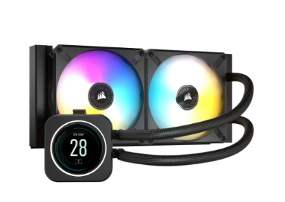 Corsair iCUE H100i ELITE LCD Display Liquid CPU Cooler (CS-CW-9060061-WW)