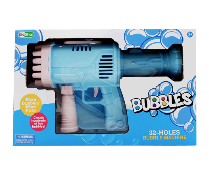KidShop Blue Bubble Machine 32 Holes