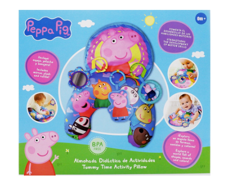 Peppa Pig Tummy Time Activity Pillow