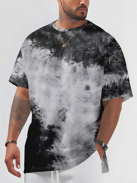 Manfinity LEGND Plus Size Men's Oversized Round Neck T-Shirt