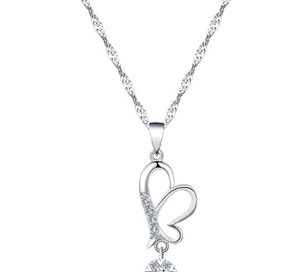 Silver Kingdom Original Italy 92.5 Silver Korean Jewelry Accessory Necklace SL33