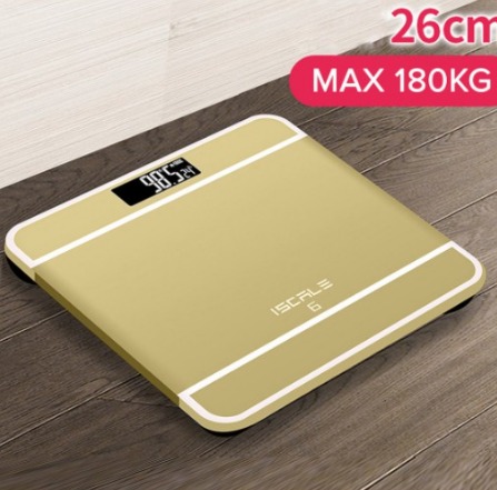 Iscale Digital LCD Electronic Tempered Glass Bathroom Weighing Scale