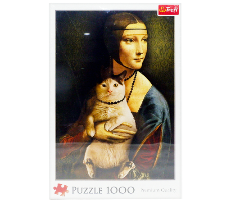 Trefl Lady With A Cat Jigsaw Puzzles 1000pcs
