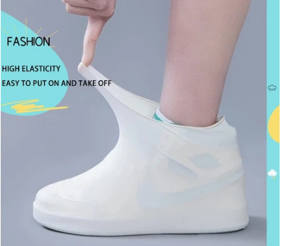 Thickened Waterproof Non-Slip Silicone Rain Shoe Covers for Men and Women Durable Outdoor Footwear