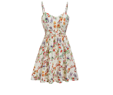 Lovito Women Structure Line Zipper Zip-Back Fastening Dress L59ED143 Multi-Color