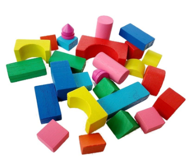 Mini Castle Building Blocks Geometric Shape Play Educational Toys