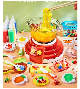 DIY Hotpot Maker Water Spirit for Kids Pretend Play Cooking Set