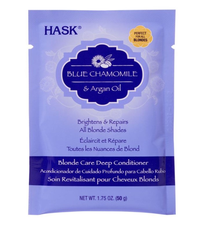 Hask Blue Chamomile with Argan Blonde Deep Conditioner Packet 1.75 FL.Oz. 50 g