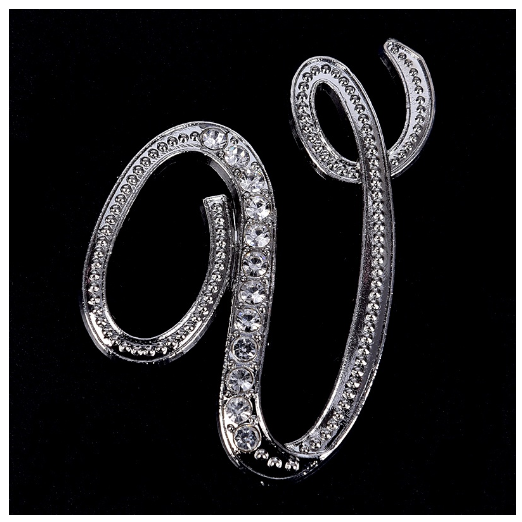 Crystal Rhinestone 26 Letters Women Collar Brooch Pin Corsage Bouquet Jewelry Modish U