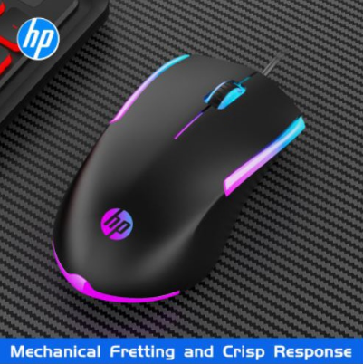 HP M160 Wired Mouse High Performance Optical Gaming Mouse With 7 Colours Rainbow LED