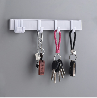 Locaupin Kitchen Bathroom Hanging Door Wall Hook Organizer Adjustable Hanger Clothes Utensils Holder