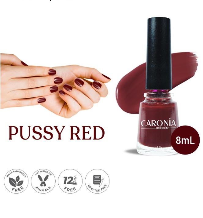 Caronia Nail Polish Pussy Red 8ml