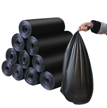 Roll Flat Top Type 50x60 15pcs/60X80 Disposable Trash Bags Big Size Kitchen Hotel Garbage Bags