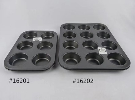 6-mold Non-Stick Muffin Bun Cupcake Baking Bakeware Mould Tray Pan