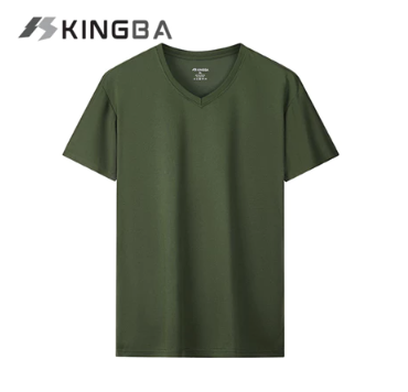 MOSO Plain V-Neck Dri-Fit T-Shirt Unisex Drifit Casual Vneck T-Shirt Plain Tee KB02001