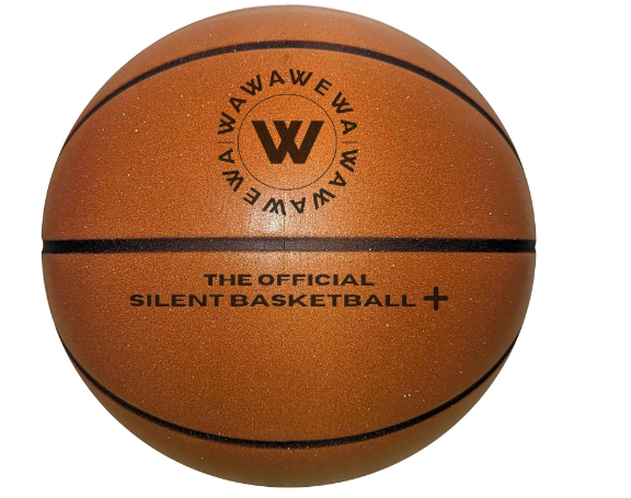 The Official Silent Basketball + (New) | Size 7 (29.5") ; Grooved Foam Ball for Quiet Dribbling and Indoor Training