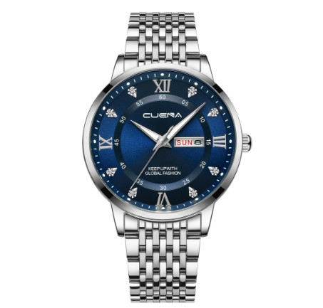 CUENA Men's Watches Fashion Casual sports Business Decorative Dial Quartz Water Resistant 6008 03