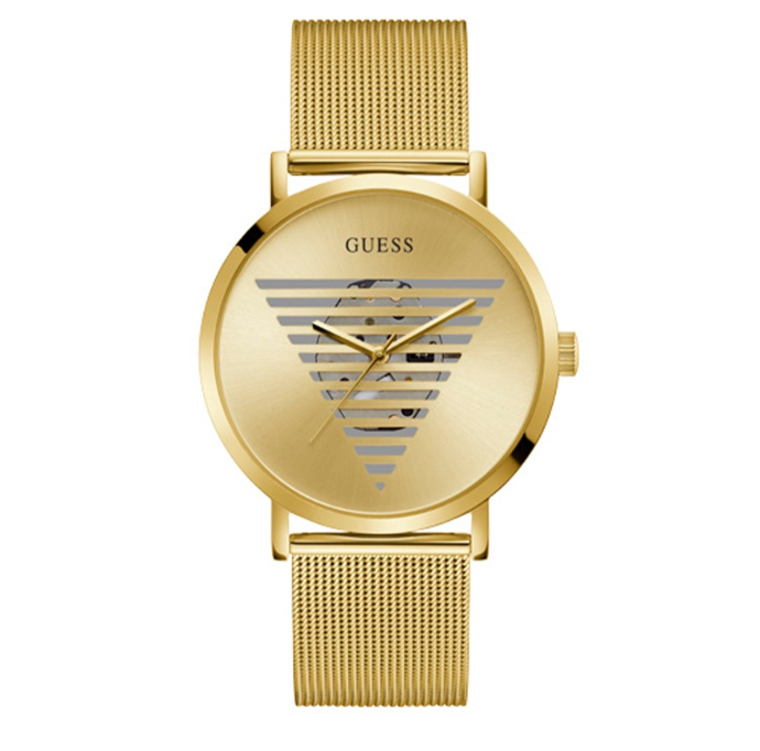 Guess Casual Gold Stainless Steel Analog Quartz Watch For Men GW0502G1