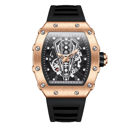 ONOLA 3826 Fashion Trend Casual Waterproof Quartz Men's Watch Silicone Band Sports 2