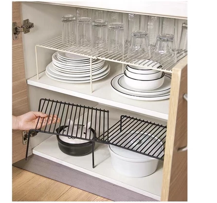Kitchen Seasoning Rack Interlayer Shelf Kitchen Dish Rack Iron Rack Layered Floor Storage Table