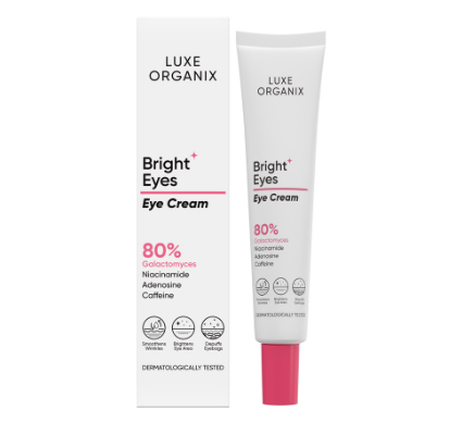 Luxe Organix Bright Eyes Eye Cream 80% Galactomyces 15g