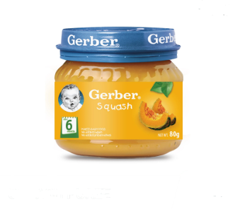 Gerber Baby Food Squash Puree 80g