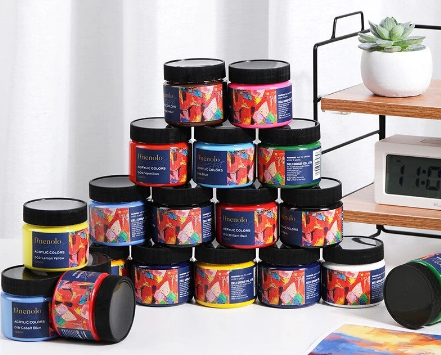 Deli 14 Colors Acrylic Painting Set 100ml/Bottle Art Acrylic Color School Supplies EC17