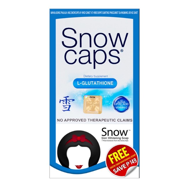 Snow 30 Capsules 500MG with Free Soap