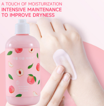 250G Peach Body Lotion Niacinamide Whitening Body Lotion Long Lasting Fragrance Moisturizing Lotion