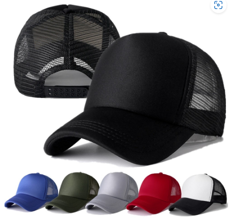 Baseball Cap Snapback Hat PLAIN Cap MESH NET Cap