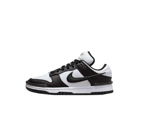 Nike Dunk Low Twist "Panda" Non-Slip Shock Absorbing Durable Low-Top Skate Shoes Unisex Black & White DZ2794-001