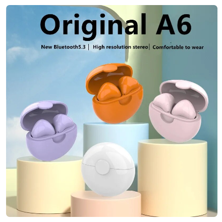 NEW A6 True Wireless Headphones with Mic Fone Bluetooth Earphones Sport Running Headset for Apple iPhone Xiaomi A6 TWS Earbuds