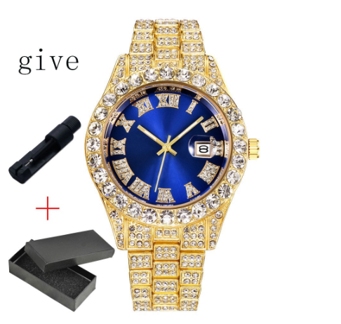 Binbond Original Luxury Men's Fashion Watch Waterproof Calendar Stainless Steel Men's Watch M1