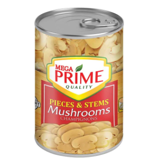 Mega Prime Pieces and Stems Mushroom 425g