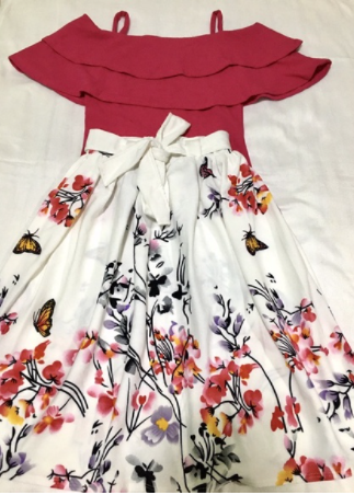 Pre-teens Layered Spaghetti Strap Terno Blouse & Skirt