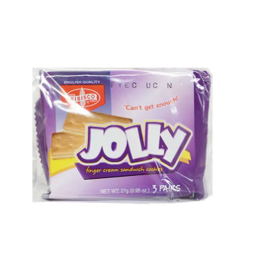 Fibisco Jolly  Cream Sandwich Cookies 27g x 10 Packets