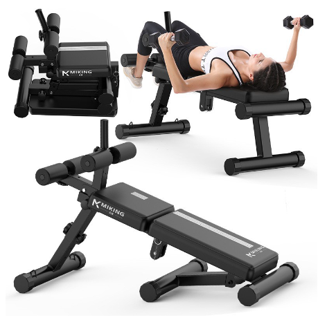 Portable Folding Sit Up Bench Abdominal Muscle Board Multifunctional Bench Gym Bench