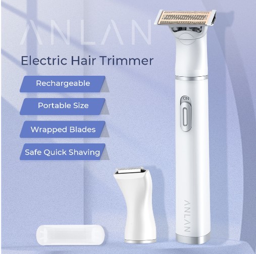 Rechargeable Electric Hair Trimmer For Whole Body Pubic Shaver Women Men Body Leg