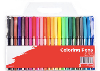 Best Buy Classic Coloring Pen 24 Colors - Art Supplies
