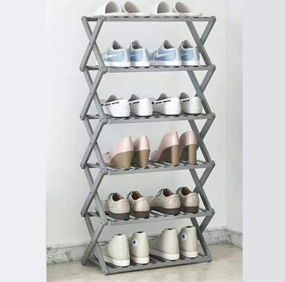 6 Layered Multifunctional Bamboo Shoe Rack Organizer