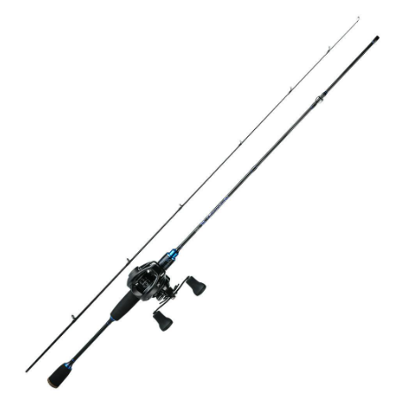 Sougayilang 1.8m UL 2 Sections Fishing Rod with 12+1 BB Baitcasting Reel Set Carbon Fiber Casting Rod 7.1:1 Gear Ratio Reel