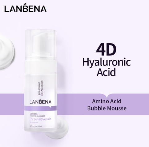 ANBENA Soothing Foaming Cleanser Calm Sensitive Skin Amino Acid Bubble Mousse 100ML