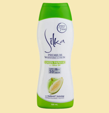 SILKA Green Papaya Premium Whitening Lotion SPF 30 100ML