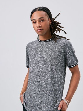 Forever 21 Men's Marled Ringer Tee