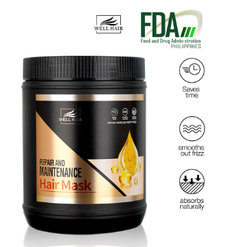 Bremod Well Hair  Hair Mask Care Treatment Damage Frizzy Maintenance Moisturize Repair 1Kg FDA