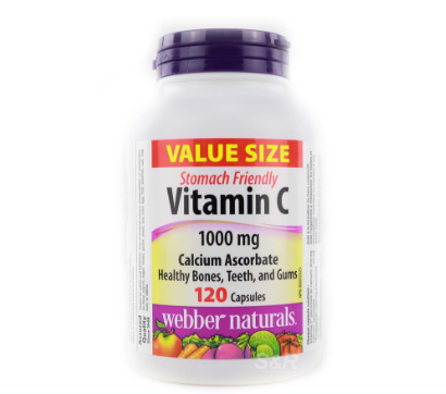 Webber Naturals Value Size Vitamin C (120 Capsules)
