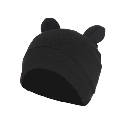 Some Cute Ears Baby Hat Solid Color Beanie Cap Newborn Infants Toddler Autumn Winter Bonnet BB15