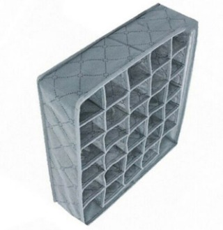 30 Grids Underwear Socks Storage Drawer Closet Bamboo Charcoal Organizer Box