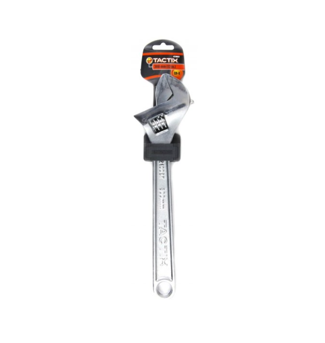 Tactix ME210027 300mm Adjustable Wrench (Chrome)