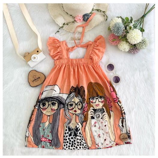 Littlestar Kids Flowy Maxi Summer Dress C20